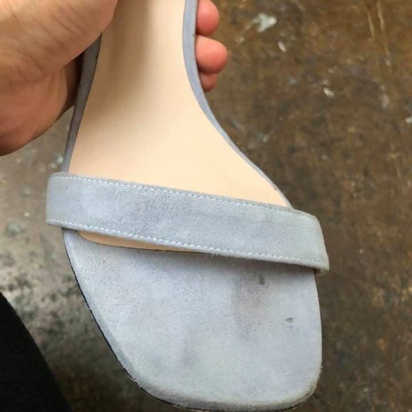 Stuart Weitzman Blue Strappy Heels - Picture 7 of 7